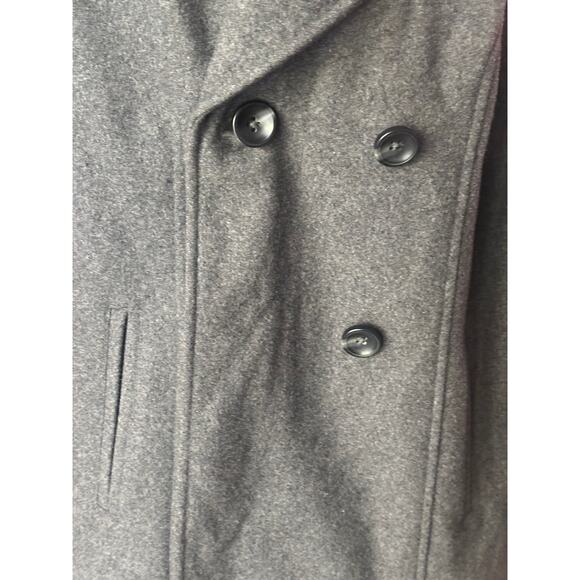Ava & Viv Wool Blend Pea Coat Coat Dark Gray Size 1x - Picture 4 of 6